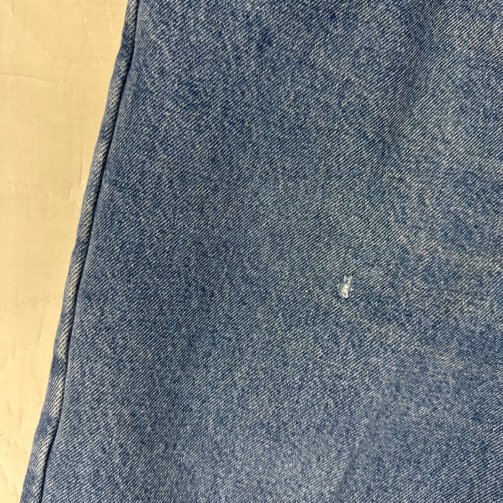 LL Bean Flannel Lined Jeans Mens Comfort Waist 42x29‎ Blue Relaxed Straight Y2K - Picture 10 of 13